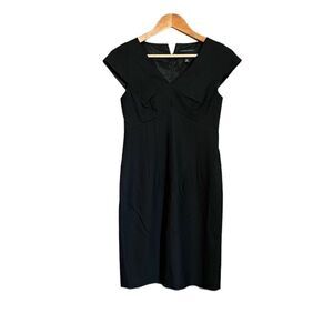 Banana republic black wool blend dress. Lined.‎